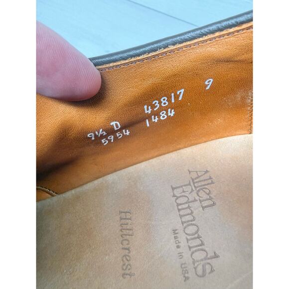 Allen Edmonds Walton Split Toe Derby 5954 Chestnut 9.5 D USA Dress Shoes w/ Box main image 7